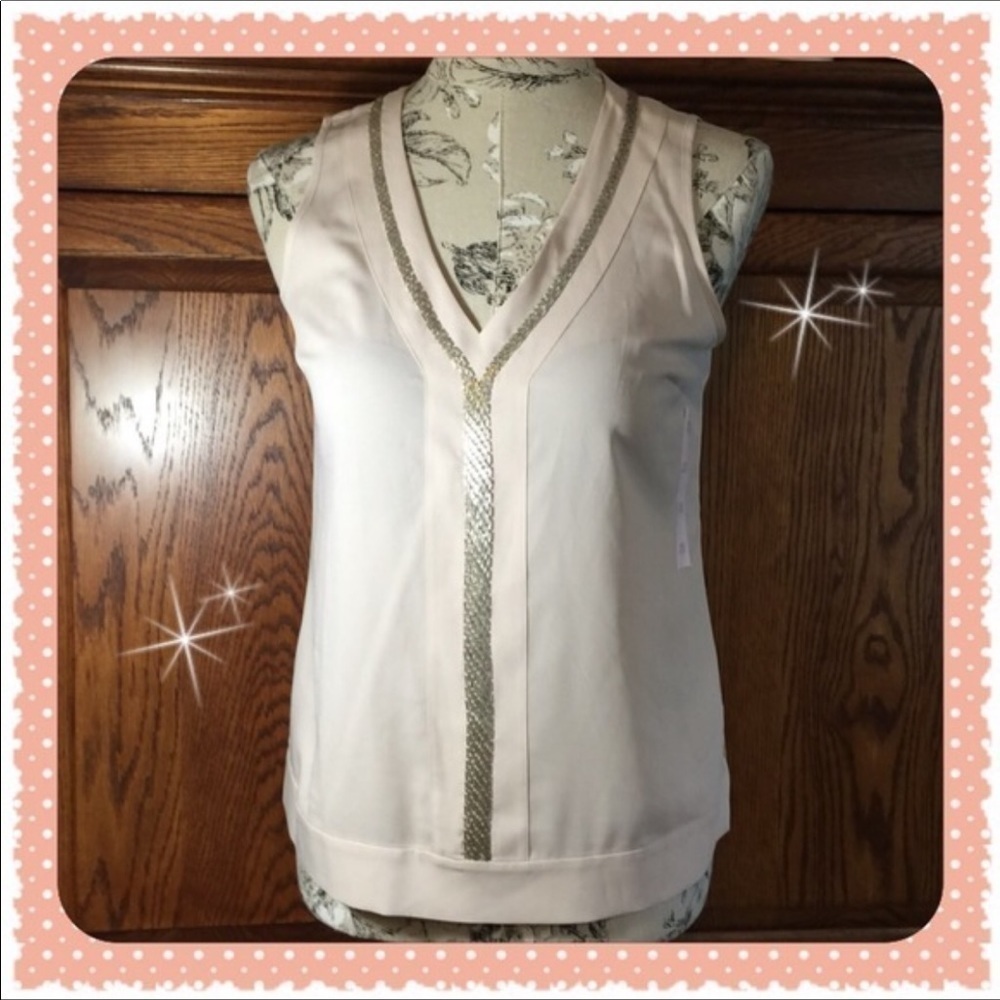 NWOT Banana Republic Embellished Top S Petite